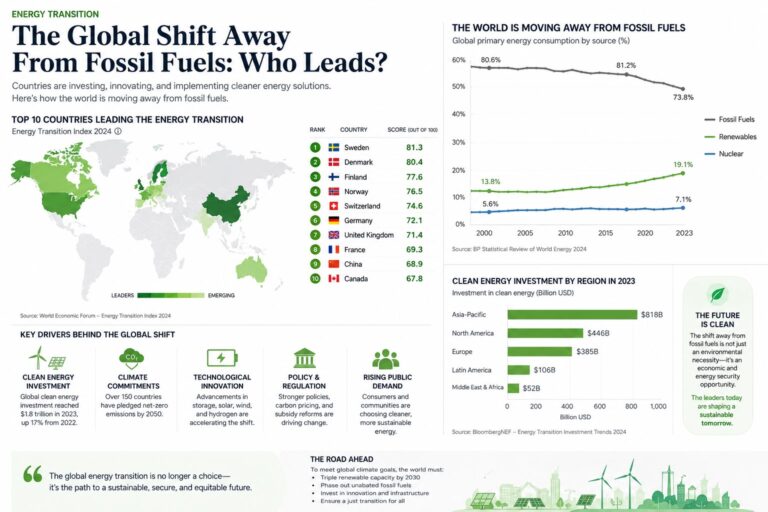 The Global Shift Away From Fossil Fuels: Who Leads?