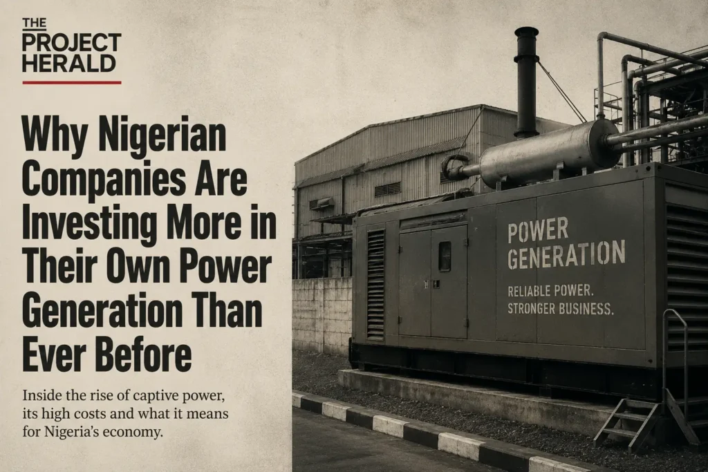 Why Nigerian Companies Are Investing More in Their Own Power Generation Than Ever Before nigerians are investing in power generation - A news written by the project herald Editorial staff
