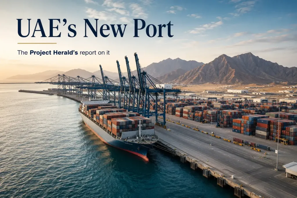 When Geography Becomes a Business Risk: Why the UAE Is Building a New Port Beyond the Strait of Hormuz uae's new port read the project herald news on it (1)