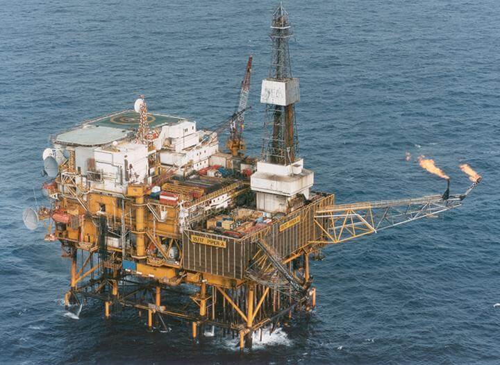 Piper Alpha offshore platform before the disaster