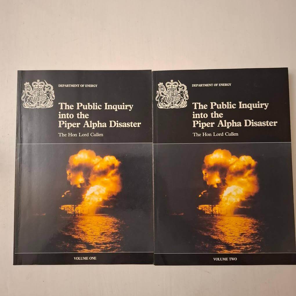 The two volumes of The Public Inquiry into the Piper Alpha Disaster